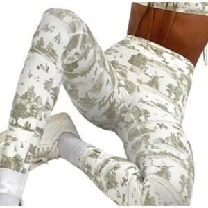 WeWoreWhat Leggings High Waisted Toile V Shape Western Cowboy Women's L
